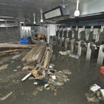 桑迪飓风过后，纽约地铁遭受了巨大的破坏。