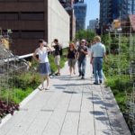 绿色空间在城市,如纽约的高,促进一个活跃、城市居民的可持续的生活方式。大卫•伯科威茨/ Flickr照片。
