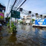 泰国曼谷的河水泛滥